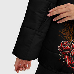 Куртка зимняя женская ДЕВУШКА В МАСКЕ, цвет: 3D-черный — фото 2