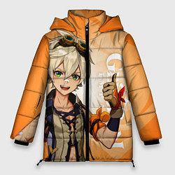 Куртка зимняя женская GENSHIN IMPACT, БЕННЕТ, цвет: 3D-черный