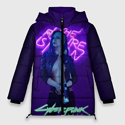 Куртка зимняя женская Cyberpunk 2077 V, цвет: 3D-черный