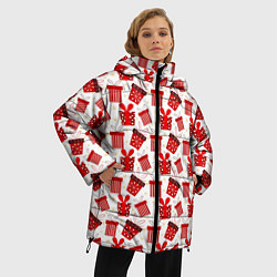 Куртка зимняя женская Много подарков, цвет: 3D-черный — фото 2