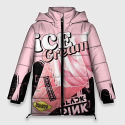 Куртка зимняя женская BLACKPINK ICE CREAM, цвет: 3D-черный