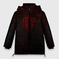 Куртка зимняя женская Черный клевер, цвет: 3D-черный