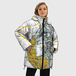 Куртка зимняя женская Мечты города, цвет: 3D-светло-серый — фото 2