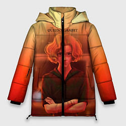 Куртка зимняя женская Queens Gambit Ход Королевы, цвет: 3D-красный