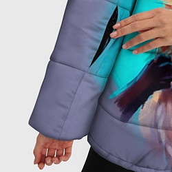 Куртка зимняя женская Лиса с кофе, цвет: 3D-черный — фото 2
