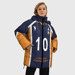 Куртка зимняя женская Волейбол!! ФОРМА ХИНАТЫ, цвет: 3D-черный — фото 2