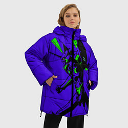 Куртка зимняя женская Евангилион, цвет: 3D-черный — фото 2