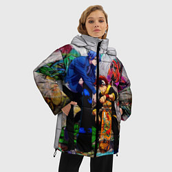 Куртка зимняя женская На скейте в бесконечность, цвет: 3D-черный — фото 2