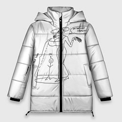 Куртка зимняя женская Леди Димитреску мемный прикол, цвет: 3D-черный