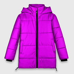 Куртка зимняя женская Маджента без рисунка, цвет: 3D-черный