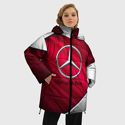 Куртка зимняя женская MERCEDES BENZ S, цвет: 3D-светло-серый — фото 2