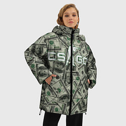 Куртка зимняя женская CS:GO - Franklin Франклин, цвет: 3D-черный — фото 2