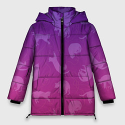 Куртка зимняя женская Котятки, цвет: 3D-светло-серый