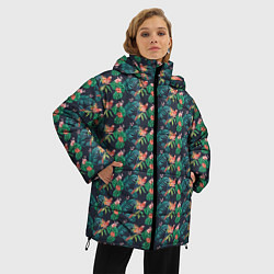 Куртка зимняя женская Прекрасный Ара, цвет: 3D-черный — фото 2