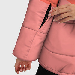 Куртка зимняя женская Персиковый Градиент, цвет: 3D-красный — фото 2