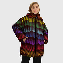 Куртка зимняя женская Радуга, цвет: 3D-черный — фото 2