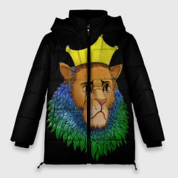 Куртка зимняя женская Lion art, цвет: 3D-черный