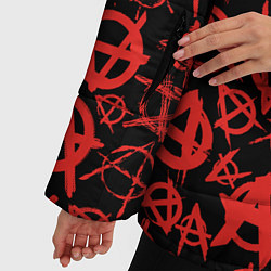 Куртка зимняя женская Анархия, цвет: 3D-красный — фото 2