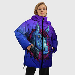 Куртка зимняя женская Retrowave Neon Horse, цвет: 3D-черный — фото 2