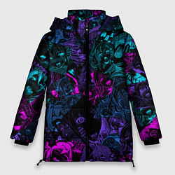 Куртка зимняя женская Neon Ahegao, цвет: 3D-светло-серый