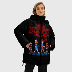 Куртка зимняя женская The Stranger Nerds, цвет: 3D-черный — фото 2