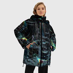 Куртка зимняя женская Симуляция, цвет: 3D-черный — фото 2