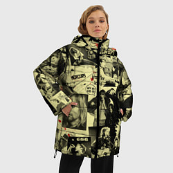 Куртка зимняя женская РОК КУМИРЫ, цвет: 3D-черный — фото 2
