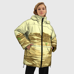 Куртка зимняя женская Пустыня, цвет: 3D-черный — фото 2