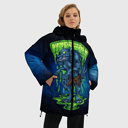 Куртка зимняя женская Оборотень зомби, цвет: 3D-черный — фото 2