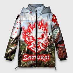 Куртка зимняя женская SAMURAI CYBERPUNK, цвет: 3D-черный