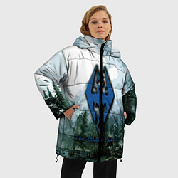 Куртка зимняя женская The Elder Scrolls Довакин, цвет: 3D-черный — фото 2
