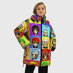 Куртка зимняя женская ONE PIECE ВАН ПИС УЗОР, цвет: 3D-светло-серый — фото 2