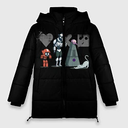 Куртка зимняя женская Любовь, Смерть & Роботы, цвет: 3D-черный