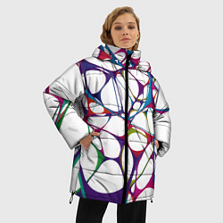 Куртка зимняя женская Нейроны, цвет: 3D-красный — фото 2