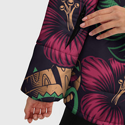 Куртка зимняя женская Тропический, цвет: 3D-черный — фото 2