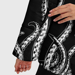 Куртка зимняя женская Octopus Щупальца, цвет: 3D-черный — фото 2