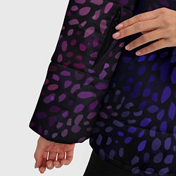 Куртка зимняя женская Настроение узоры, цвет: 3D-черный — фото 2