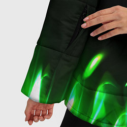 Куртка зимняя женская Зеленый огонь, цвет: 3D-светло-серый — фото 2