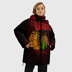 Куртка зимняя женская CHICAGO NHL, цвет: 3D-красный — фото 2