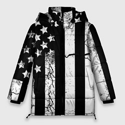 Куртка зимняя женская ЗВЕЗДНО-ПОЛОСАТЫЙ, цвет: 3D-черный