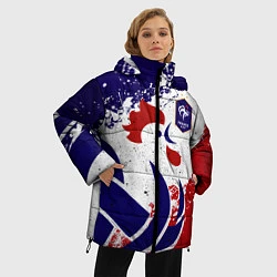 Куртка зимняя женская Сборная Франции, цвет: 3D-черный — фото 2