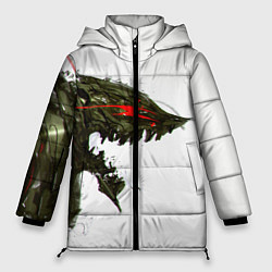 Куртка зимняя женская БЕРСЕРК красками, цвет: 3D-черный