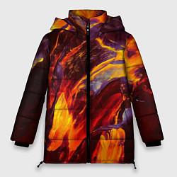 Куртка зимняя женская ОГНЕННЫЙ ГРАНЖ FIRE GRUNGE Z, цвет: 3D-черный