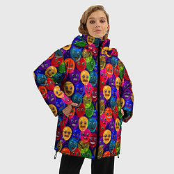 Куртка зимняя женская Воздушные Шарики, цвет: 3D-черный — фото 2