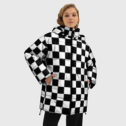 Куртка зимняя женская Шахматист, цвет: 3D-светло-серый — фото 2