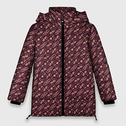 Куртка зимняя женская Живая текстура, цвет: 3D-черный