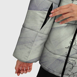Куртка зимняя женская Одуванчики, цвет: 3D-черный — фото 2