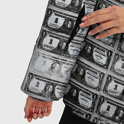 Куртка зимняя женская Энди Уорхол 200 $-ых банкнот, цвет: 3D-черный — фото 2