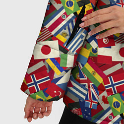 Куртка зимняя женская Страны Мира, цвет: 3D-черный — фото 2