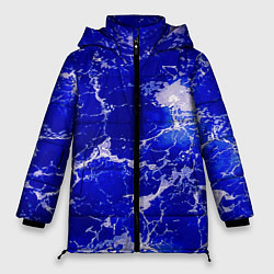 Куртка зимняя женская Морские волны!, цвет: 3D-черный